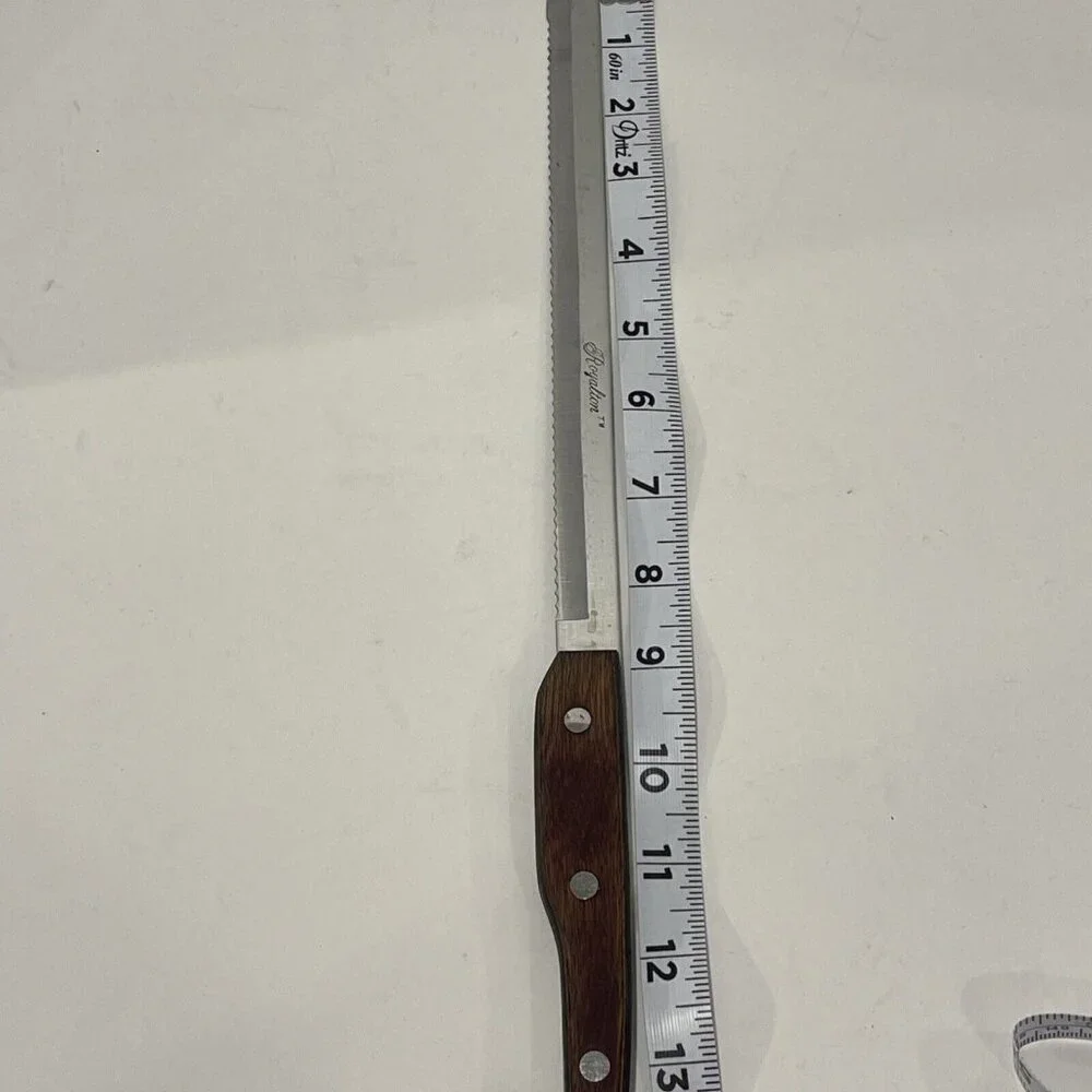Royalton 8.5” Serrated Blade- Bread Meat Knife‎ Kitchen Utensil Wood Handle